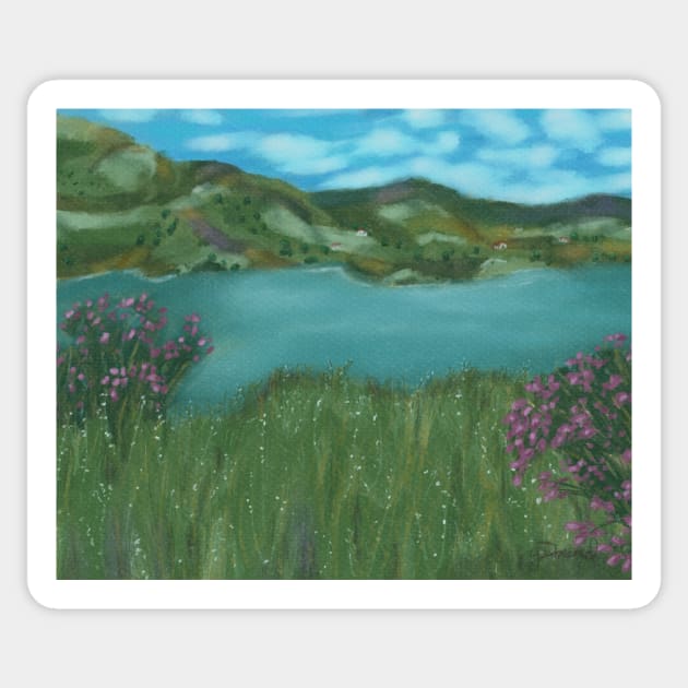 Lake In Spanish Countryside Sticker by gldomenech